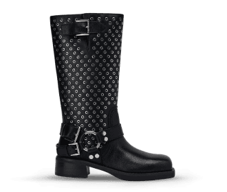 Bota alta color negra 