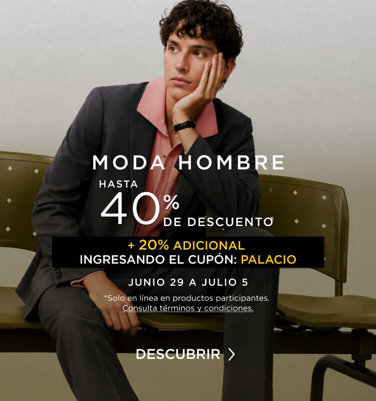 Banner de moda hombre con modelo masculino vistiendo traje sastre gris y camisa rosa