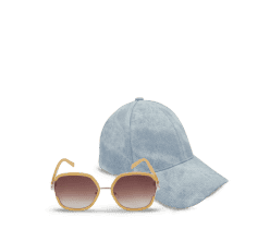 Lentes para sol color cafes y cachuca color azul, ACCESORIOS