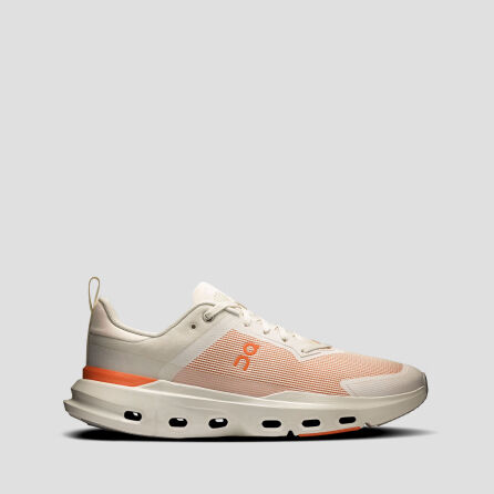 Tenis color blanco con salmon marca ON, DEPORTES