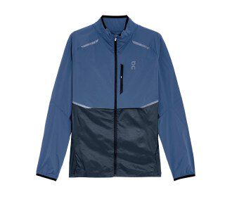 Chamarra rompevientos color azul