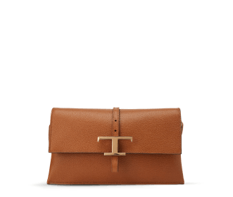 Bolso de mano color cafe