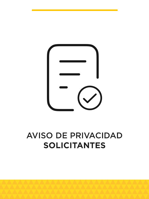 AVISO DE PRIVACIDAD - SOLICITANTE