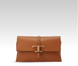 Bolso de mano color cafe