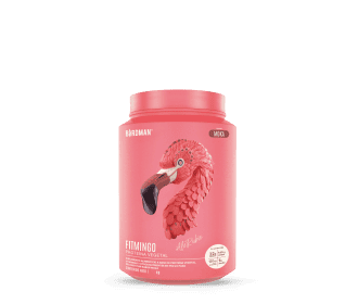 frasco rosa de vitaminas