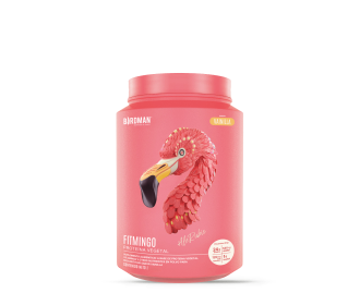 frasco rosa de suplemento