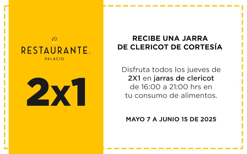 Recibe una jarra de clericot de cortesía