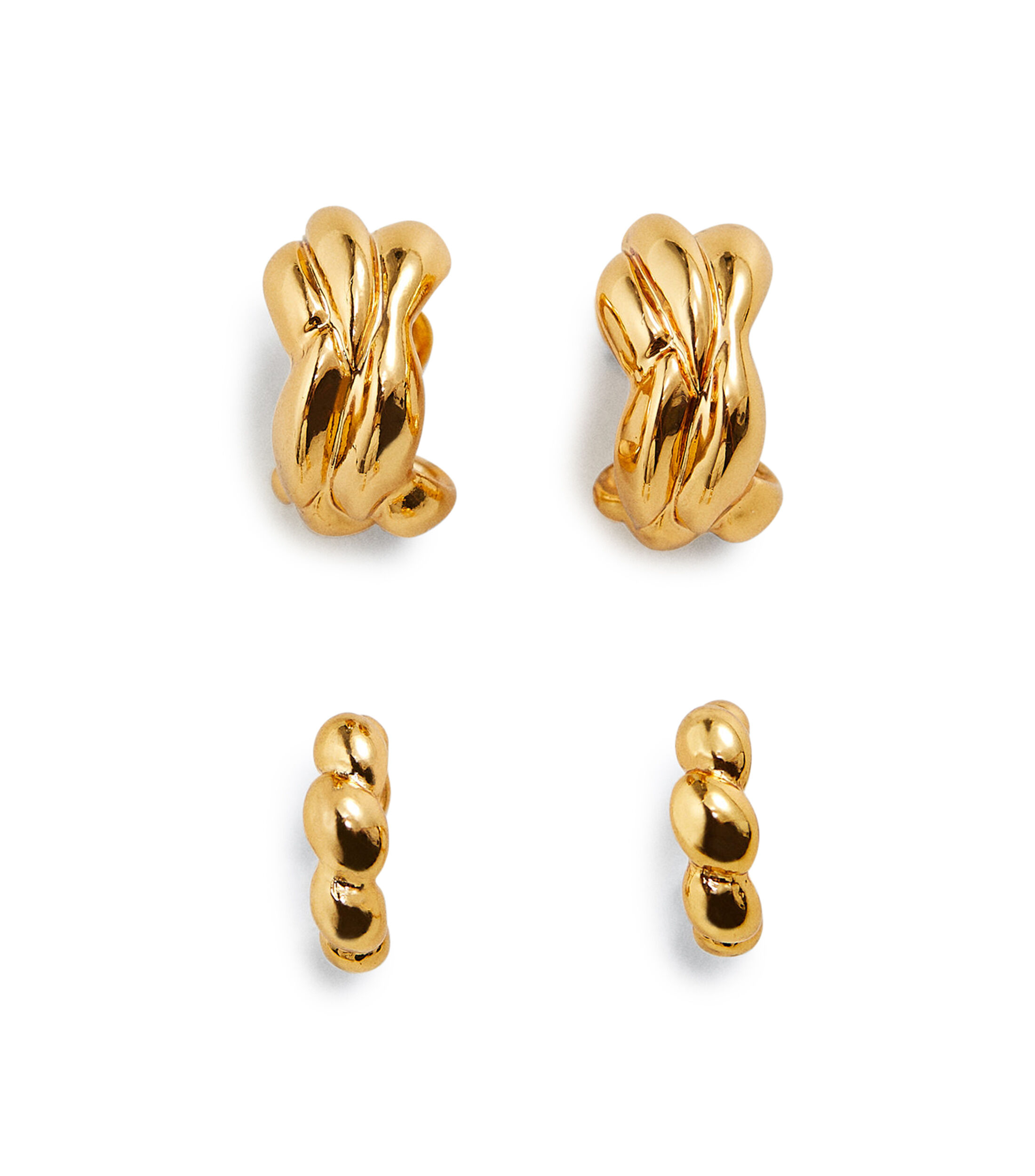 Mango Set 2 Aretes ear cuff Mujer El Palacio de Hierro