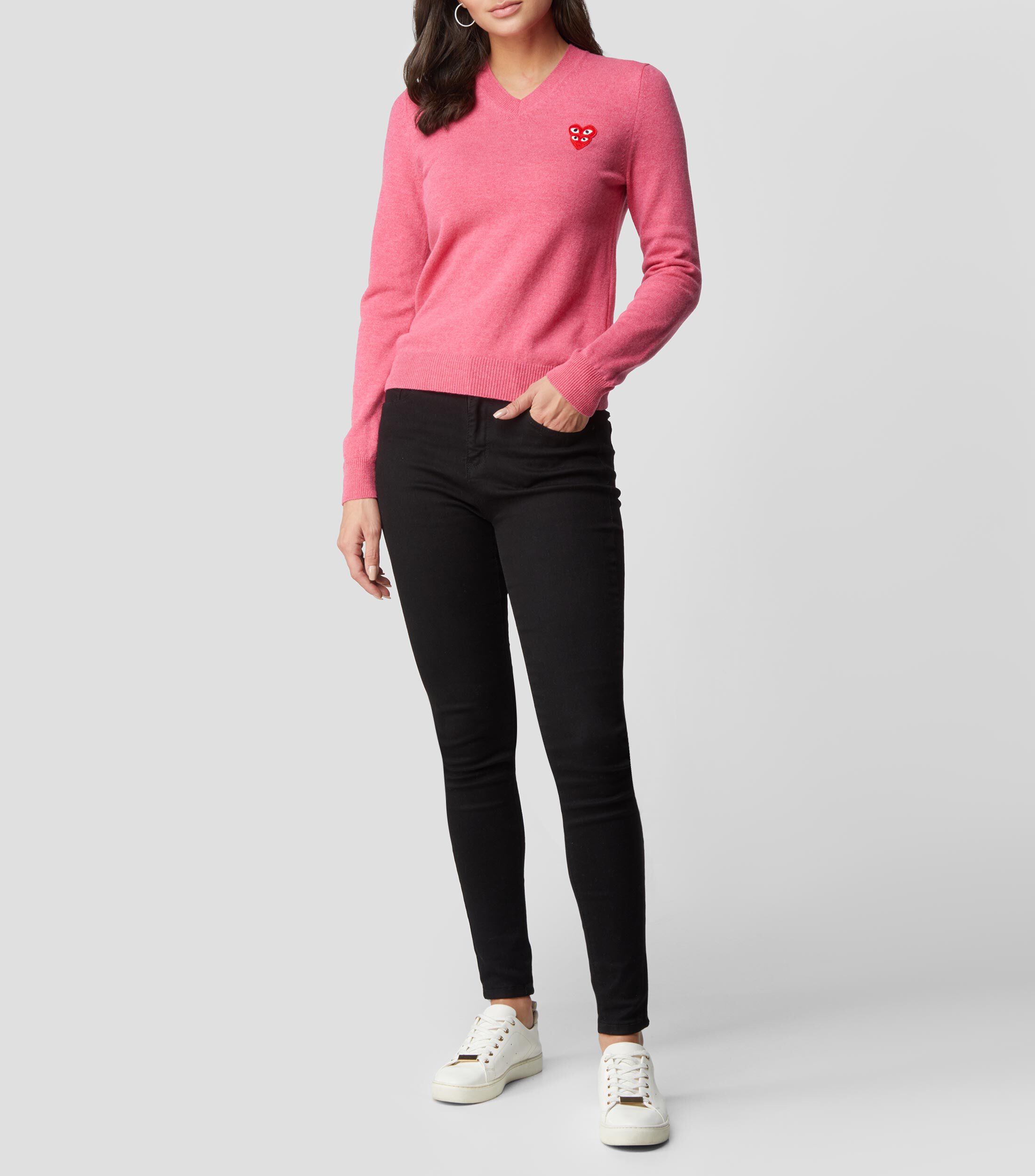 Comme des garçons sudadera rosa shop