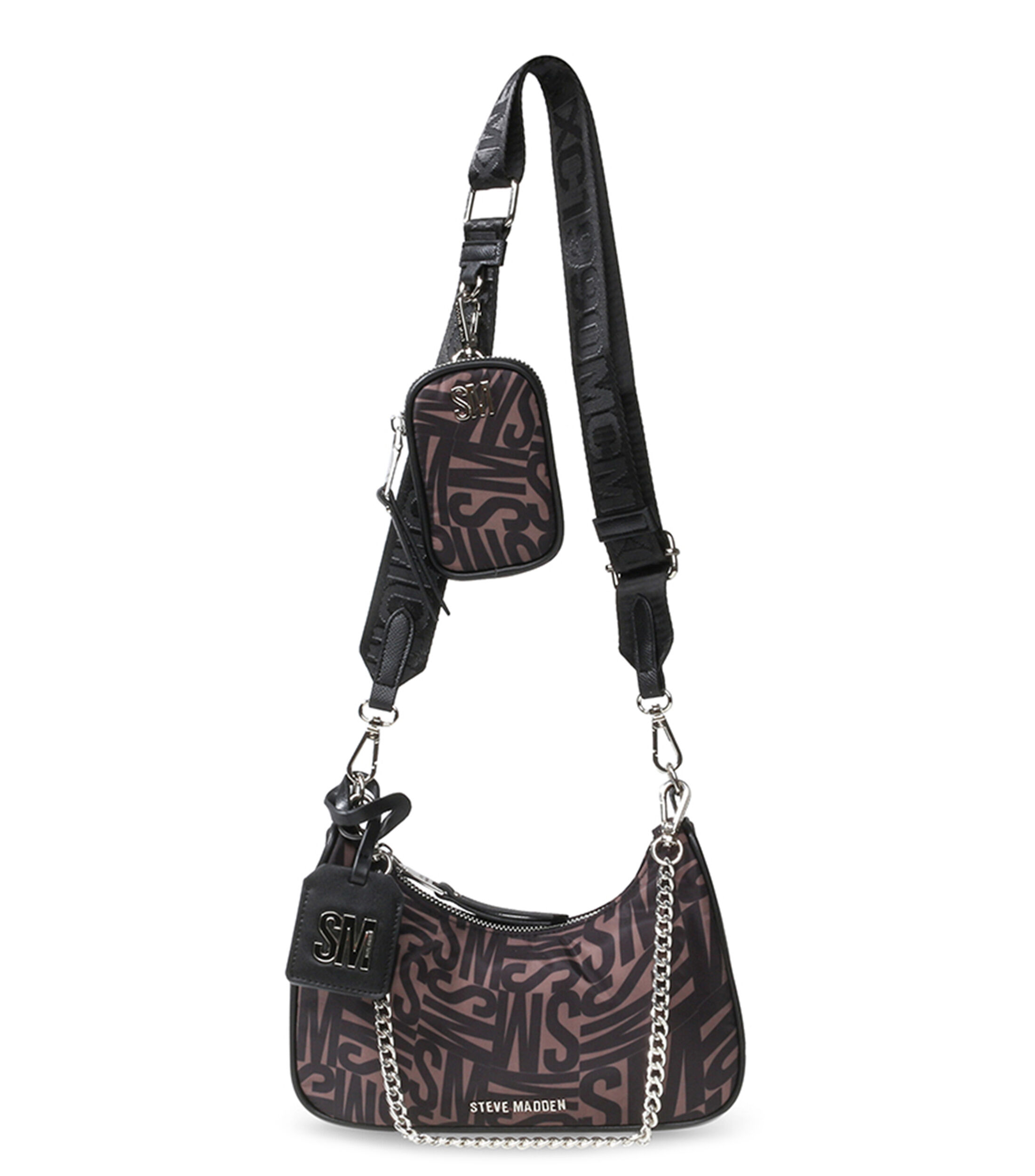 Steve Madden Crossbody
 Steve Madden Bolso crossbody con monogram El Palacio de Hierro