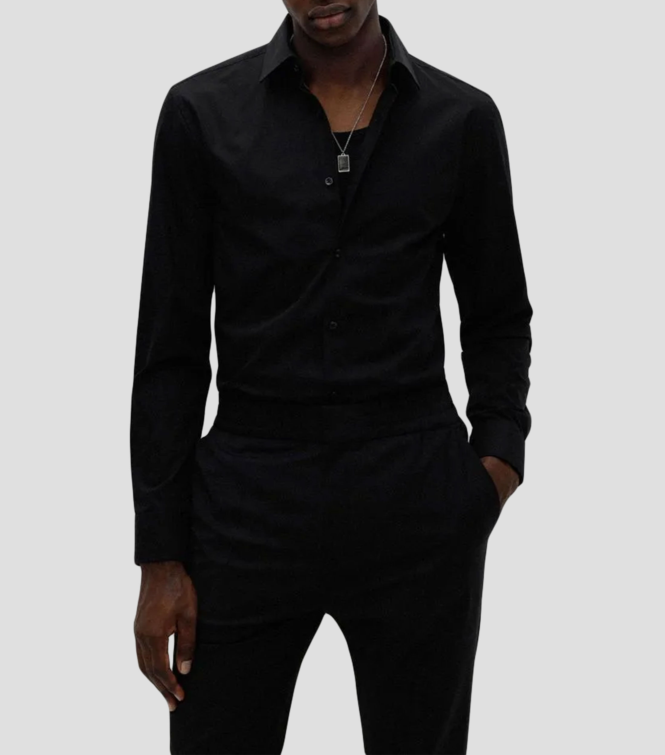 Hugo: Camisa Con Flores Manga Larga Hombre | El Palacio De Hierro