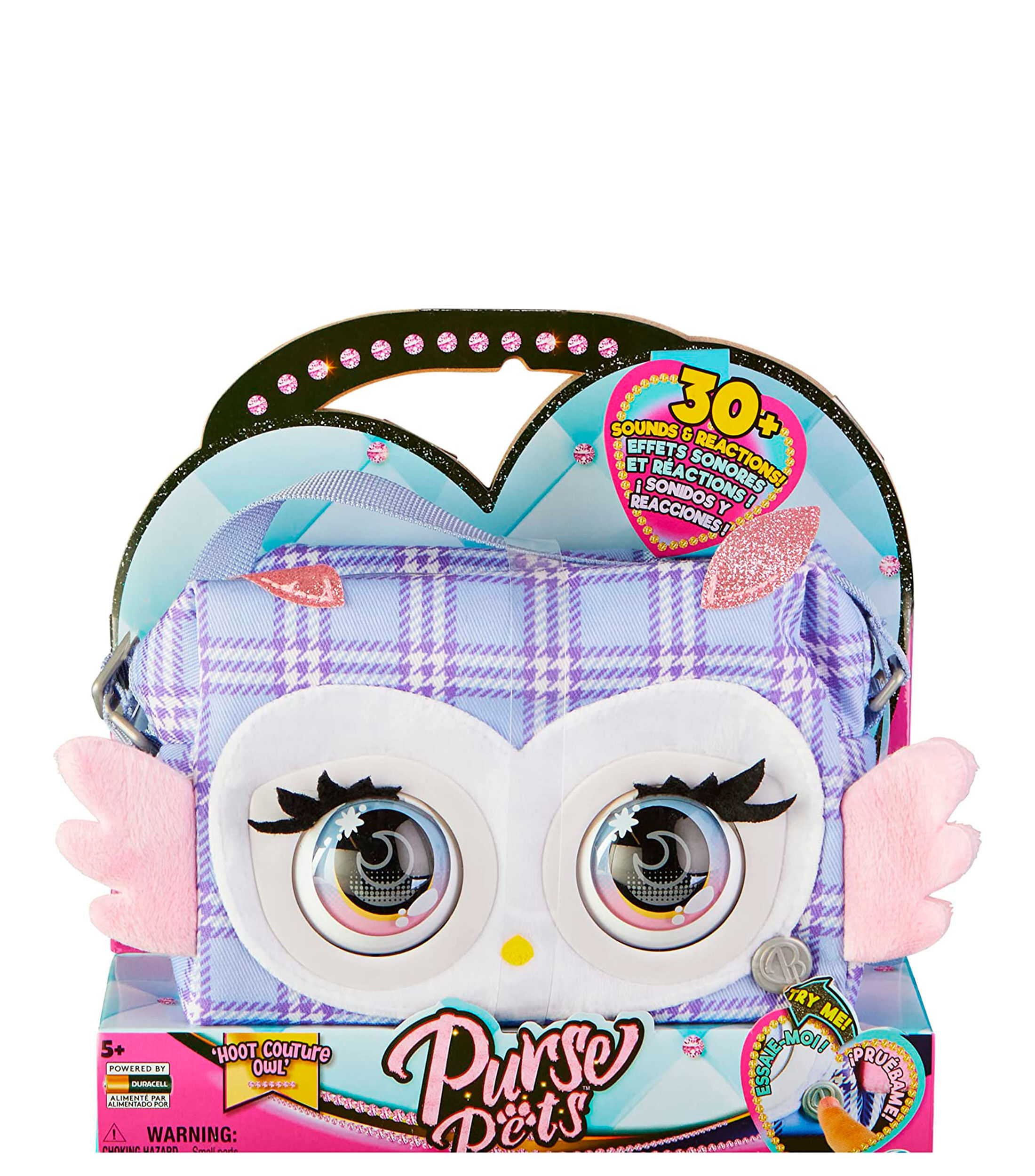 Spin Master Bolso Búho, Purse Pets Fluffy El Palacio de Hierro