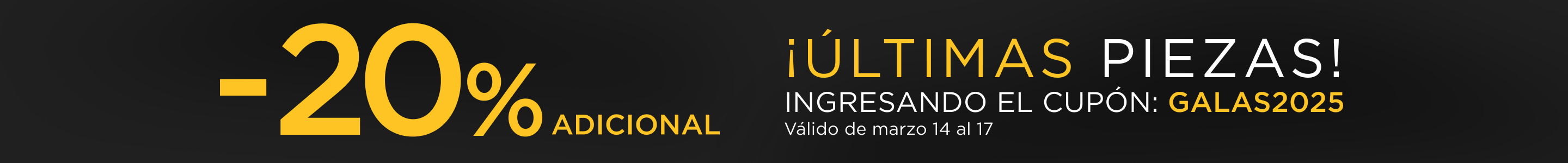 ¡últimas piezas!