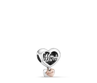 dije de corazon plateado