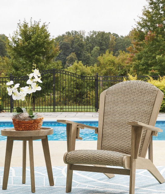 silla para exterior color beige