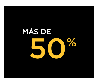MÁS DE 50%