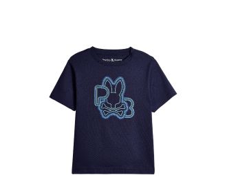 playera color azul con estapado , Ropa Niños