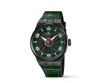 Reloj verde con gris