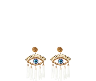 aretes en forma de flor dorados