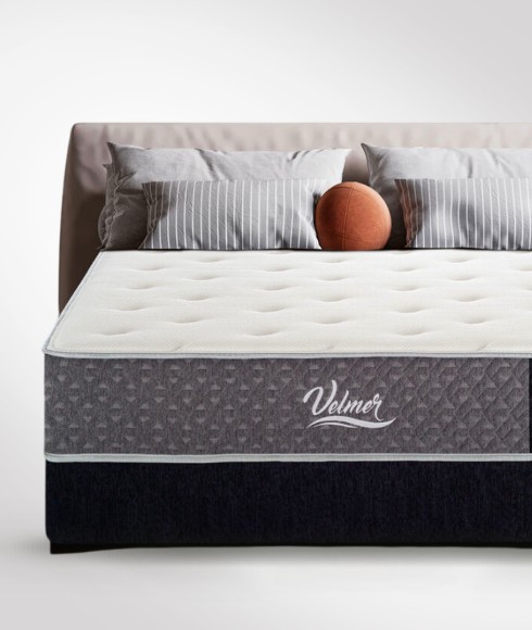 Colchon  color blanco con gris