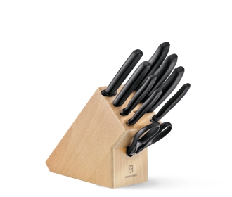 Juego de cuchillos con base de madera,  CUCHILLOS VICTORINOX