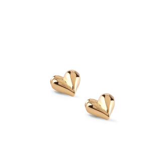Imagen de par de arete dorados Aretes joyeria fantasia