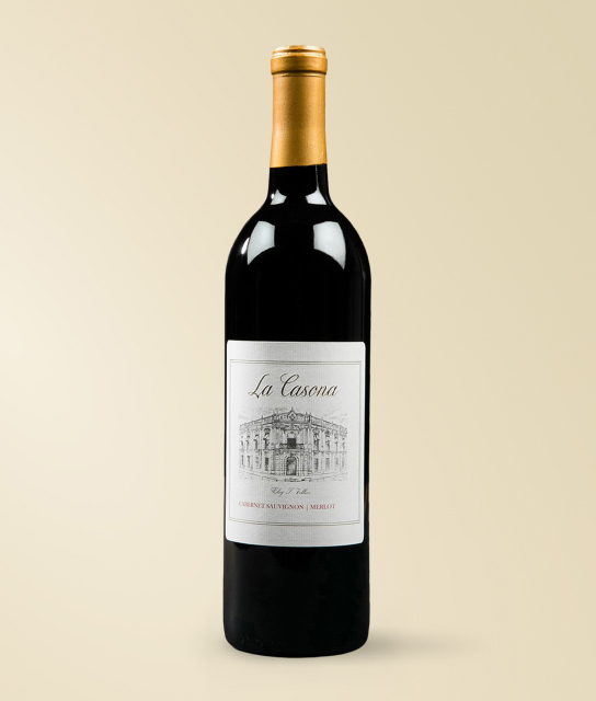 Botella de vino mexicano LA CASENA