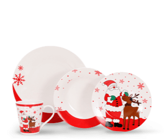bajilla con decoracion de navidad, Navidad