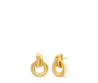 par de aretes dorados Joyería Michael Kors relojes