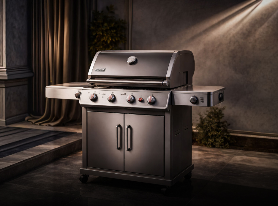 Asador de acero inoxidable