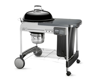 Imagen de asador negro con plateado