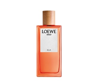 Imagen de un frasco de perfume color naranja de la coleccion BOTANICAL RAINBOW, LOEWE