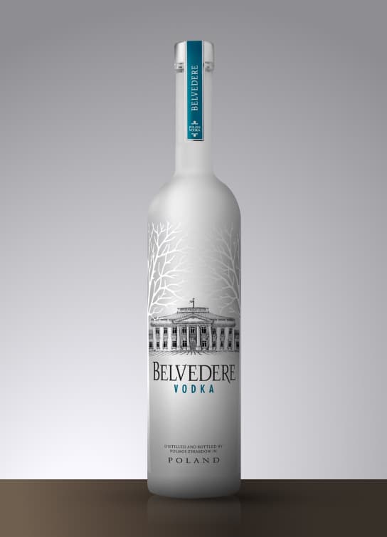 botella de vodka, BELVEDERE