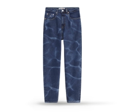 pantalon de mezclilla azul olgado, Jeans Mujer