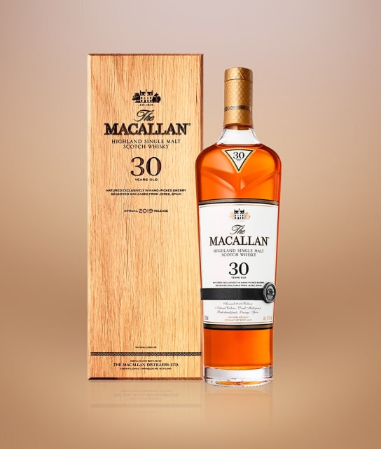 Botella de whisky THA MACALLAN de 30 a&ntilde;os