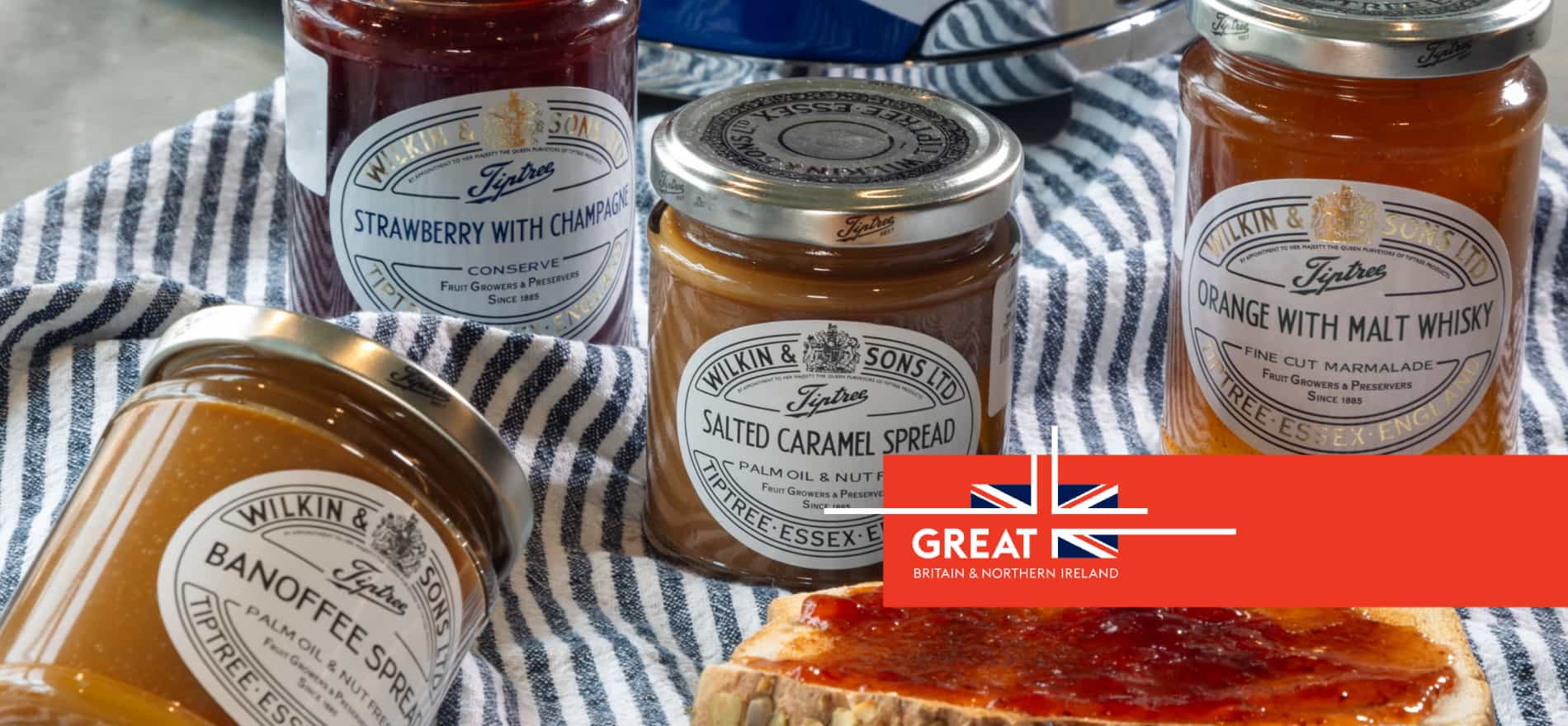 Imagen de frascos frascos de mermelada de la marca TIPTREE