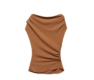Blusa color cafe