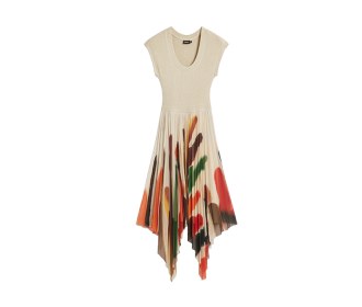 vestido beige, DESIGUAL
