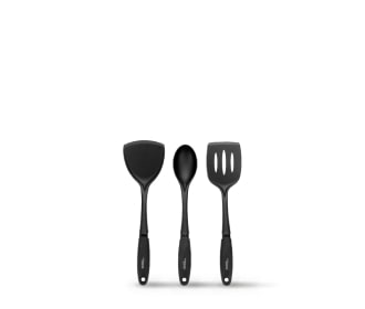 set de utensilios negros