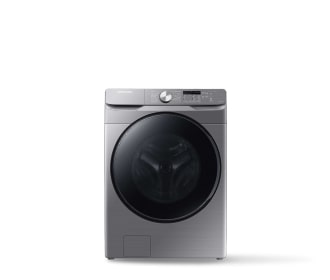 lavadora plateada con negro