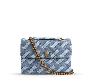 bolso azul con blanco, KURT GEIGER