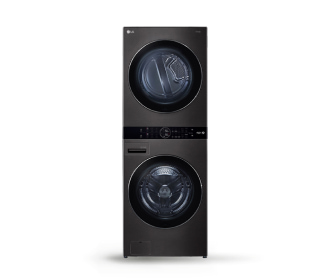 lavadora y secadora negra, LG LINEA BLANCA