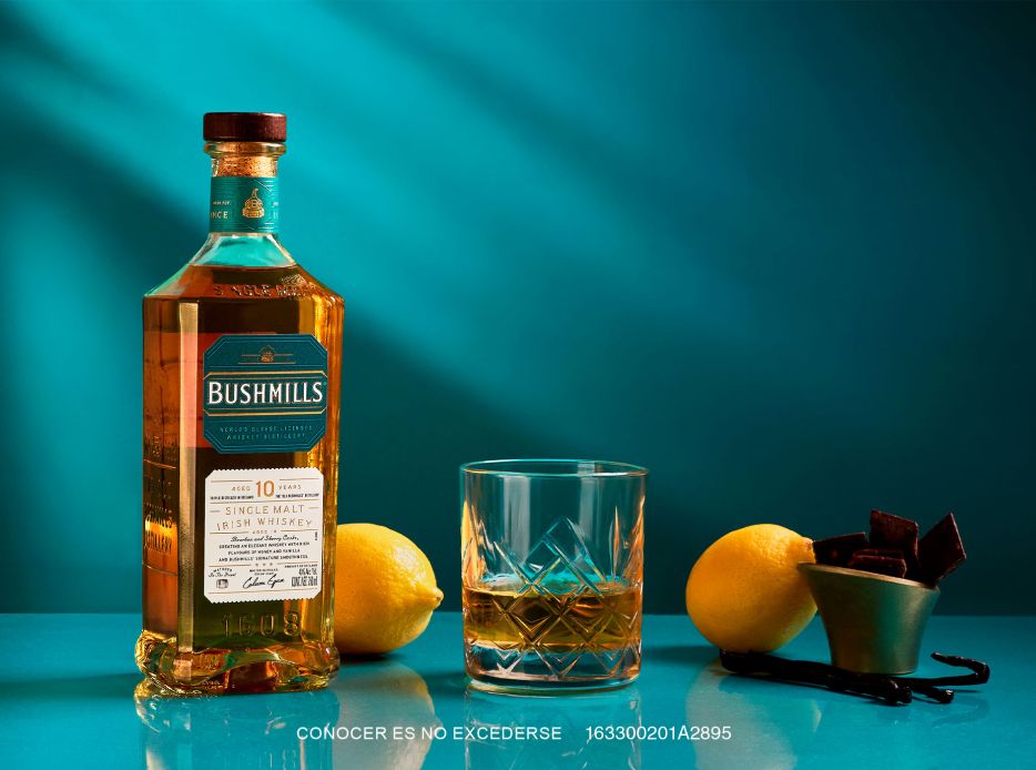 Imagen de una botella de Bushmills