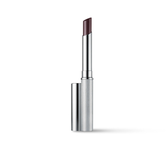Imagen de labial negro en embace plateado de la marca CLINIQUE