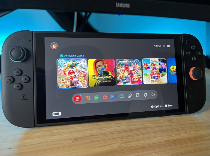 consola negra nintendo swish2