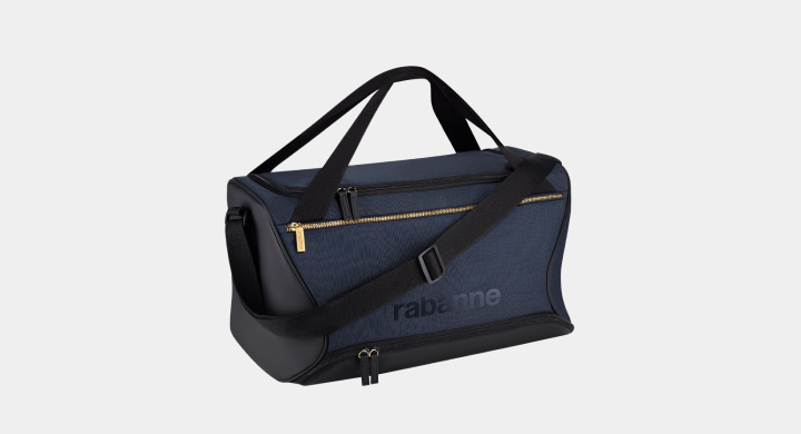 pouch de color azul RABANNE