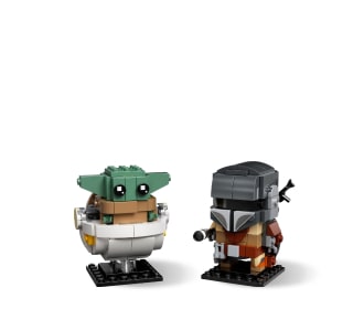 figura de yoda y mandaloriano, LEGO