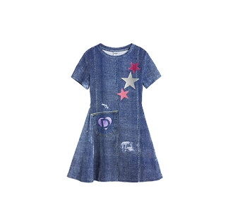 vestido azul, DESIGUAL