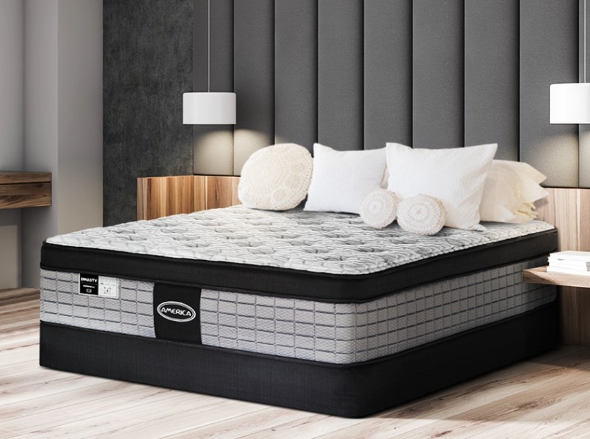 colchon negro con blanco AMÉRICA