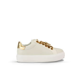 Teni blanco con dorado, KURT GEIGER